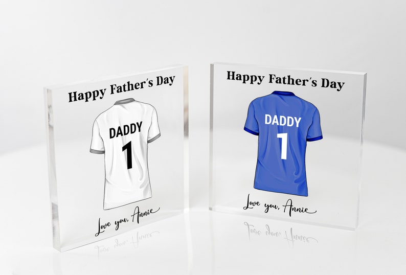 Personalized Football Shirt Plaque for Dad and Grandad Father's Day, Birthday, and Christmas Gift Gifts for Men Custom Football Jersey image 2