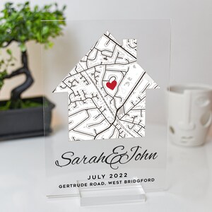 Geschenkkarte - Neues Zuhause, Neues Zuhause Geschenk, Personalisiertes Geschenk zur Einzugsanzeige, Umzugsgeschenk neues Zuhause, Neue Wohnkarte, Geschenke für Zuhause, unsere Heimatkarte