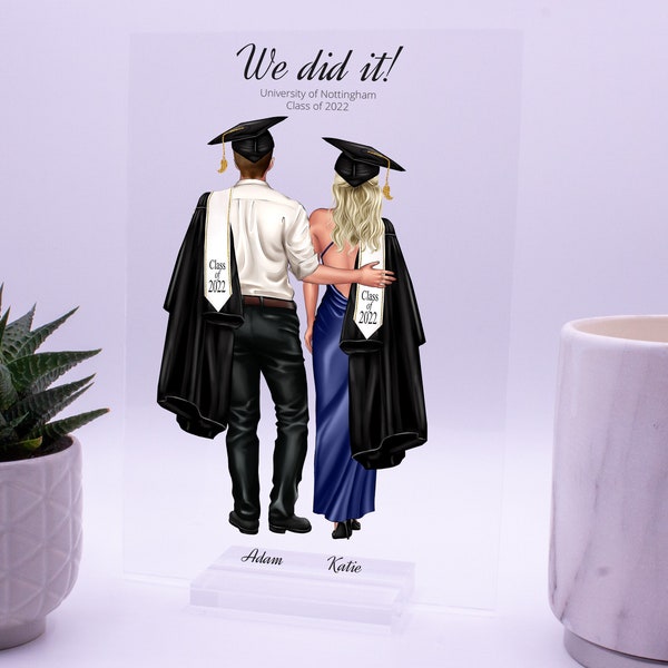 Graduation Gift, Personalised Graduation Plaque, graduation gift for her, Graduation couple gift, Graduation announcement,Class Of 2022