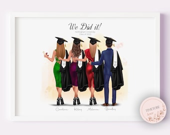 Graduation Gift 2024, Custom Personalised Graduation Print, Graduation Gifts For Her From College,Phd Graduation Gift,High School Graduation