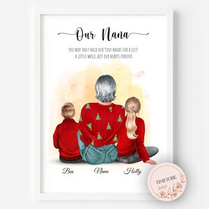 Gifts for Grandma, Grandma Gifts, Personalised Grandparent Gift, Nanny Gifts, Nana Gifts,Granny Gifts,Personalised Nana Print,My Nan,Our Nan