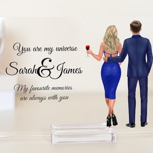 Impression de couple personnalisée, Cadeau de couple, Cadeau de petit ami, Cadeau pour elle, Impression de petite amie de petit ami, Cadeau de couple personnalisé, Cadeau d’anniversaire