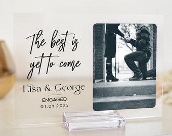 Engagement Photo Gift, Engagement Map gift, Newly engaged gift, The best is yet to come, Gift for Boyfriend, Photo Frame, Boyfriend gift