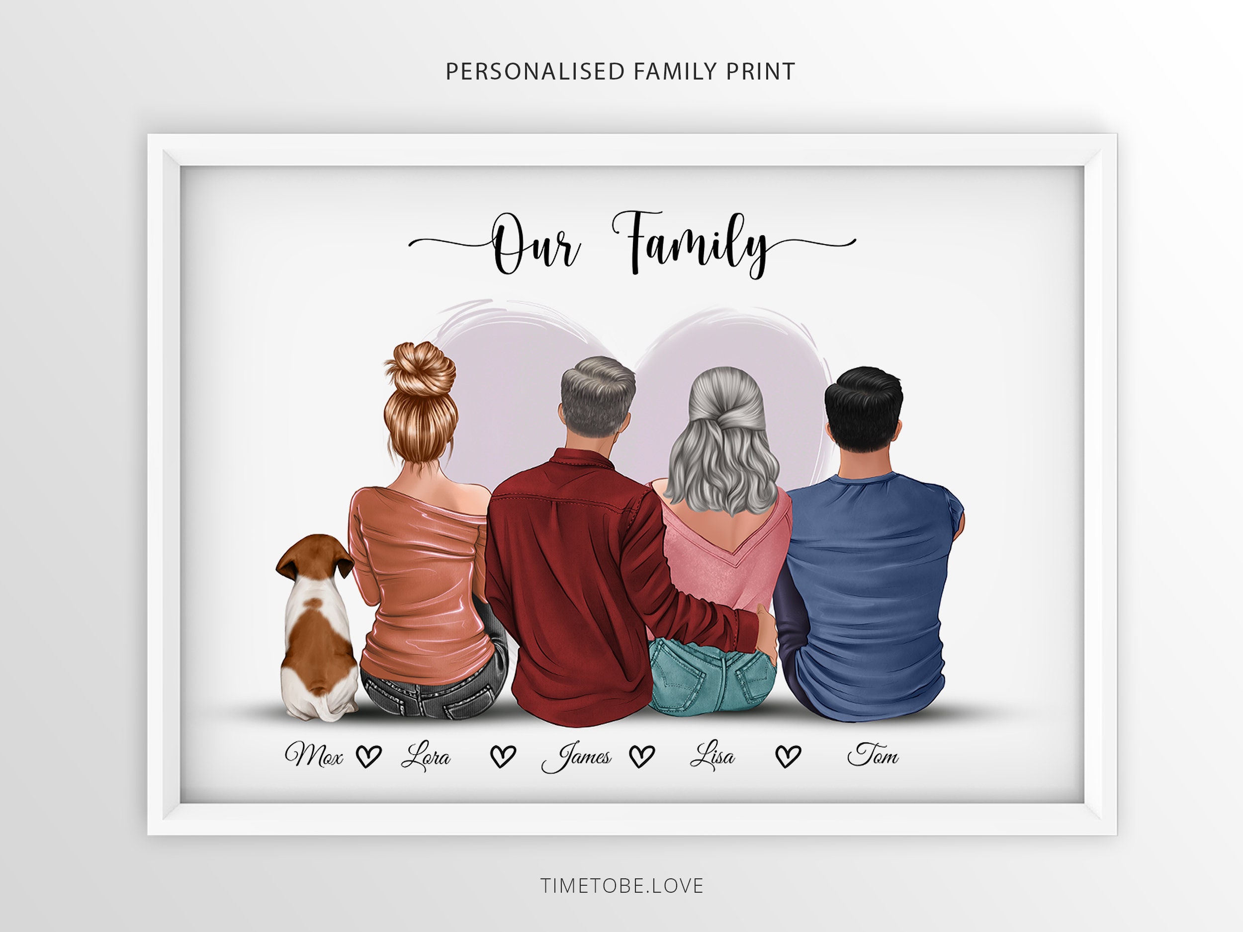 Cartoon Family Print - Etsy UK Cartoon Family Print - Etsy UK