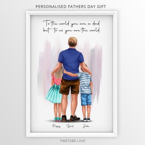 Fathers day gift, Gift For Dad, fathers day gift from daughter, fathers day gift box, fathers day gift from son, Best dad gift, framed print