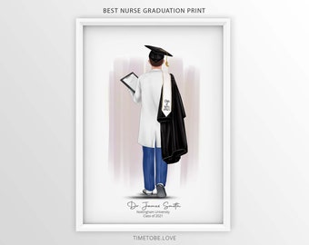 Doctor graduation gift, Graduation doctor print, Graduation gift, Vet, Custom Graduation Gift, Dentist, Doctor print, Consultant Graduation