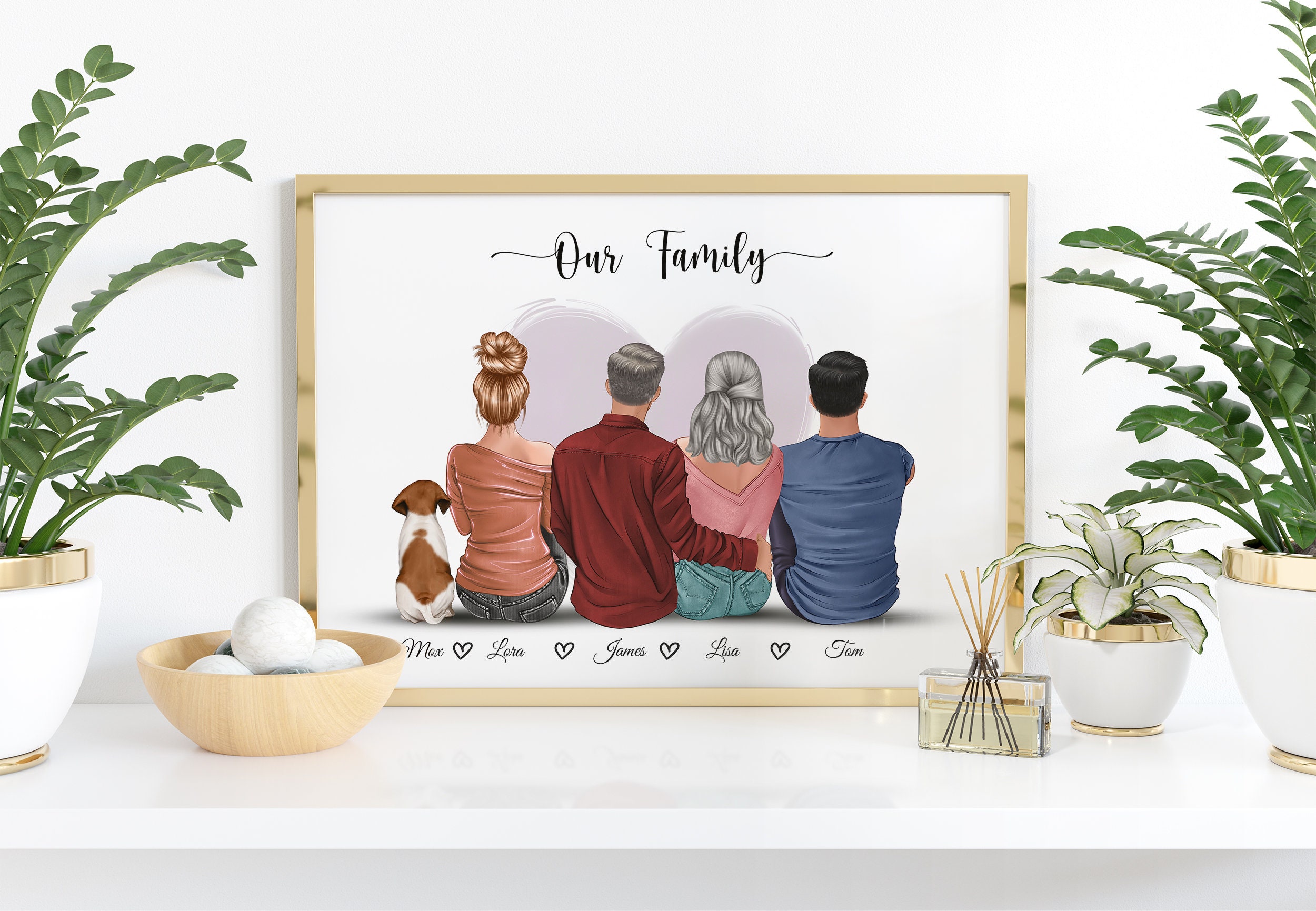 Personalised Family Print Custom family Gift New Home Gift Etsy Personalised Family Print Custom family Gift New Home Gift Etsy