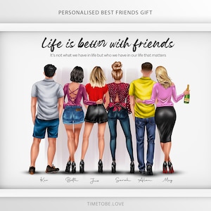 Best Friend Print | Best Friend Gift | Bestie Gifts | Birthday Gift for Her,Friendship Quote,Personalised Print,Gift for Friend,Framed print