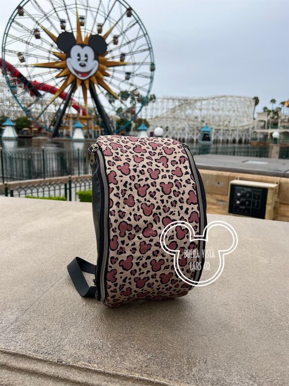 Cheetah Print Hidden Mickey Sling Backpack