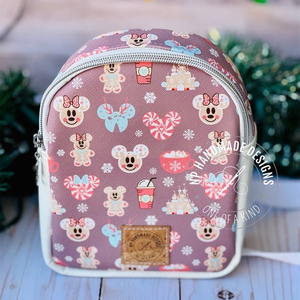 Sac Gingermouse Holiday Essentials - bandoulière - sac banane - sac événementiel - hot coco - Minnie Mouse - Noël - hiver - menthe poivrée