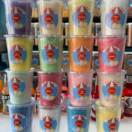 1 Dozen of Your Choice of Our Gourmet Cotton Candy only Etsy