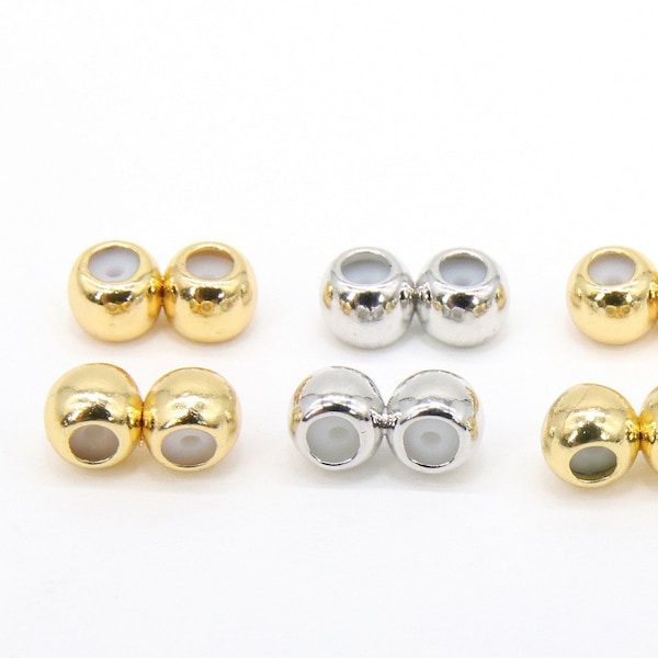 2 Hole Slider Beads Gaiety Clear Crystals in Chocolate Brown #6