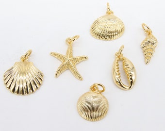  DECHOUS 1 Set Beach Shell Star Seashells Jewelry Charms  Aquarium Decor Small Scallop Seashells Shells for Decoration Miniature  Ornaments Mom Ornament Mother Ocean Sea ​​Shell Natural Shell : Pet Supplies