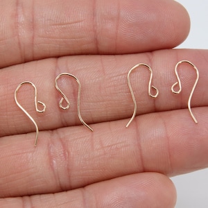 14 K Gold Filled Ear Wire Hooks, Fancy Elegant Wire Earring Findings #2170, Open Loop Components, 14 20 Jewelry