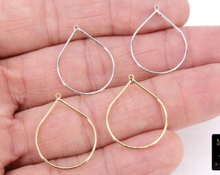 MATERIA Orecchini A Goccia In Argento Sterling 925 Per Donna – Cerchio Rigato Con Scatola Regalo #SO-241