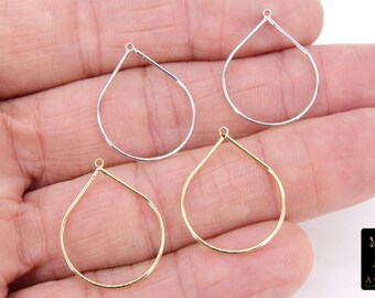 MATERIA Orecchini A Goccia In Argento Sterling 925 Per Donna – Cerchio Rigato Con Scatola Regalo #SO-241