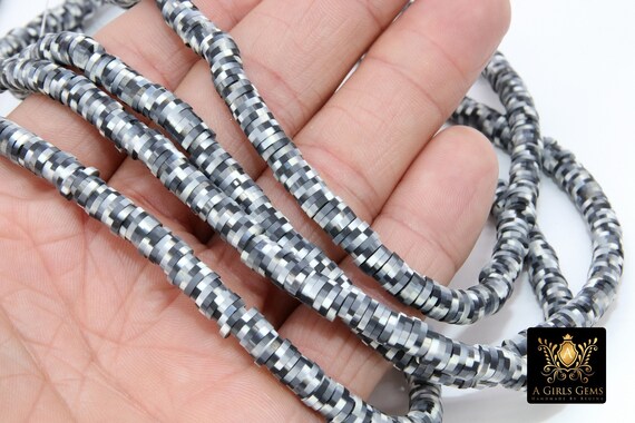6 mm Natural Clay Beads for Bracelets Making 2000+ pcs