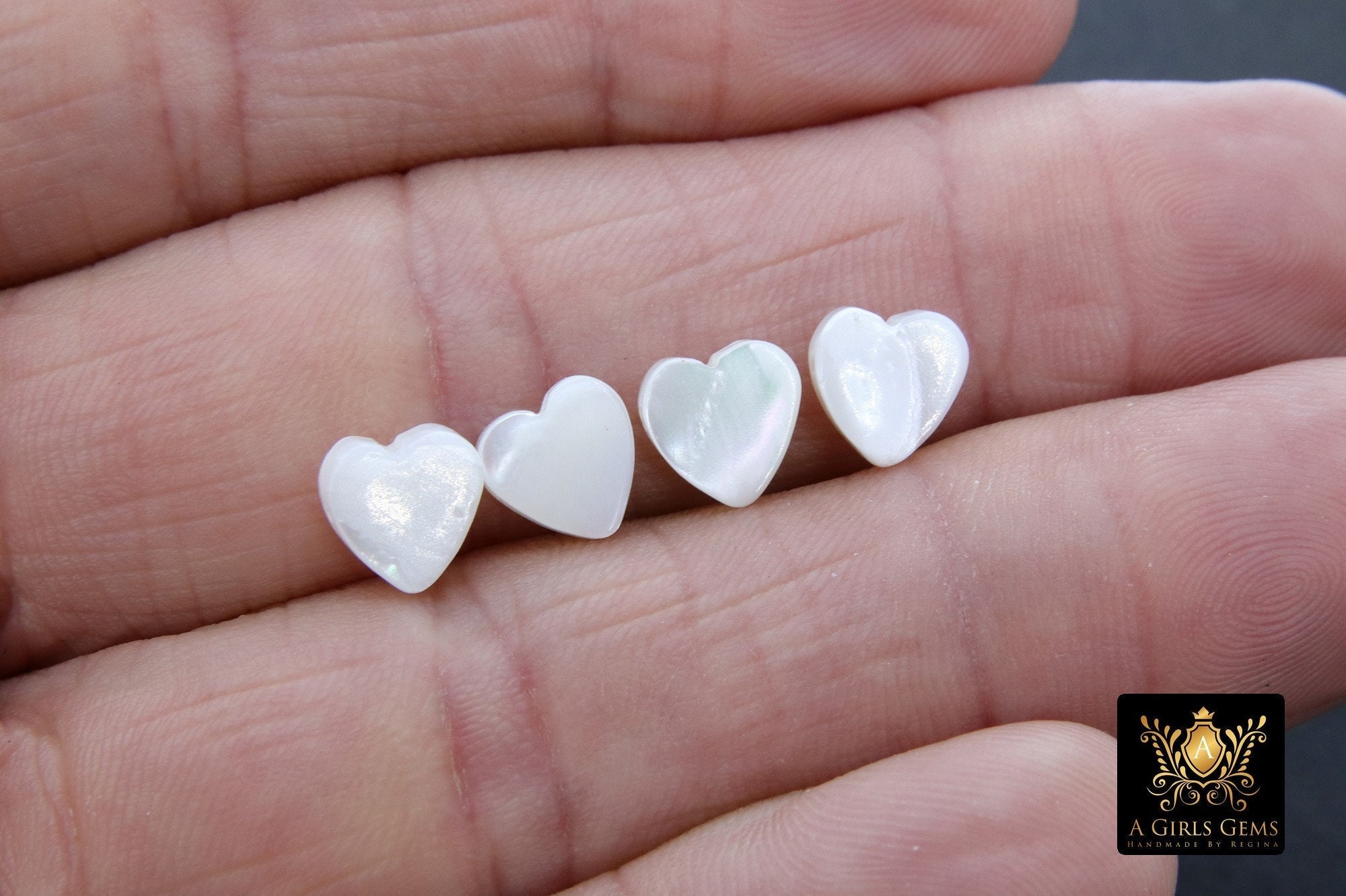 Natural Shell MOP Mother Of Pearl Gemstone Heart Shape Valentine Beads –  Triveni Crafts