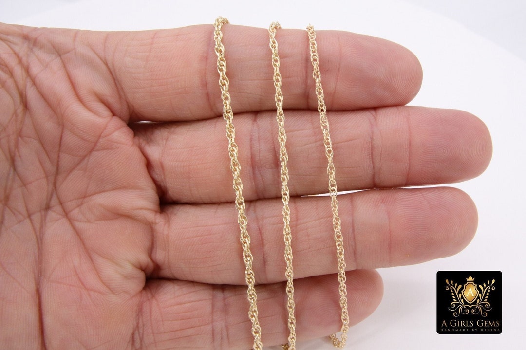 Large Rope Chain 925 Sterling Silver Rope Jewelry Chains, 14 K Gold Filled Large Rope ...