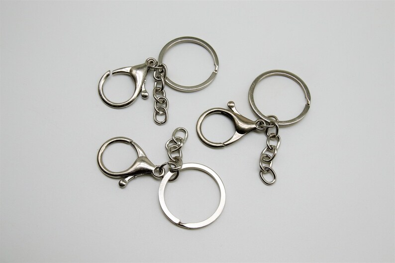 Lobster Clasp Key Ring Silver and Gold in Matte Purse Hook Etsy