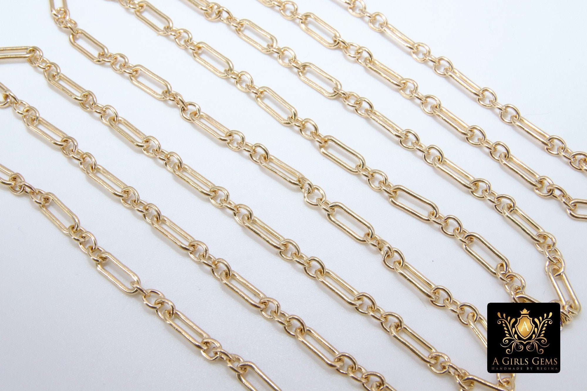 Noriko.I✾14kgf 14 K Gold Filled Flat Cable 6.5 Mm Chain, 10.5 Mm 14 20 Unfinished