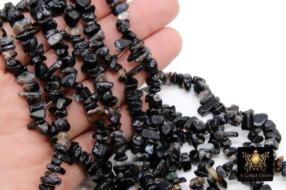 Natural black onyx beads sale