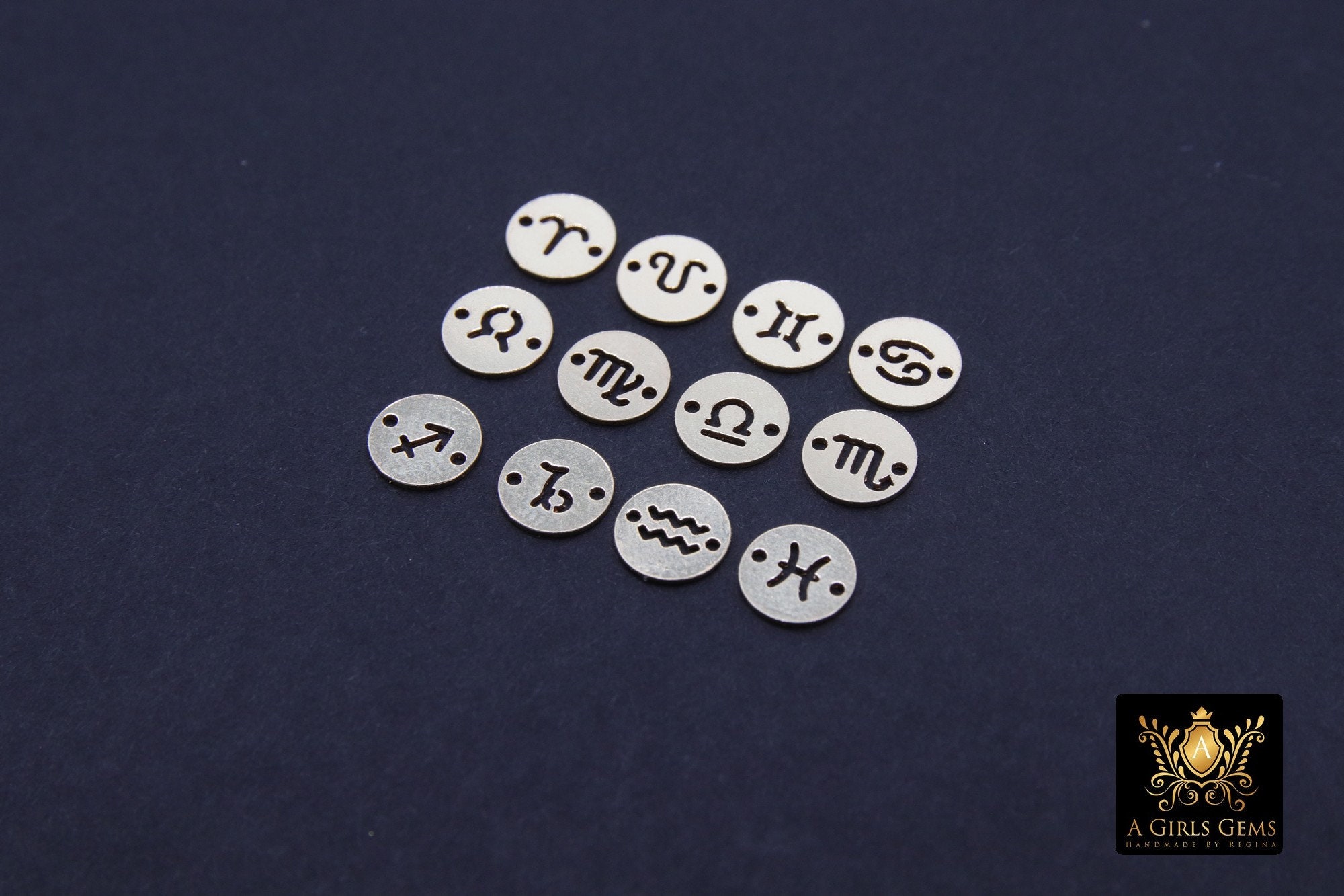 14Kゴールドフィルドホロスコープコネクター、6mm 925スターリング 