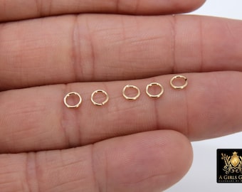 14 K Gold Filled Jump Rings, Open Snap Close Rings, Strong 20.5 Gauge # 3308, 4 mm 5 mm 6 mm or 7 mm 14 20 Jewelry Findings