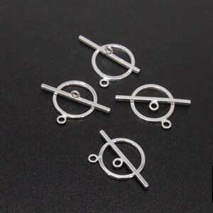 Large 925 Sterling Silver Toggle Clasp Set, 17 X 14 Mm Toggle Ring ...