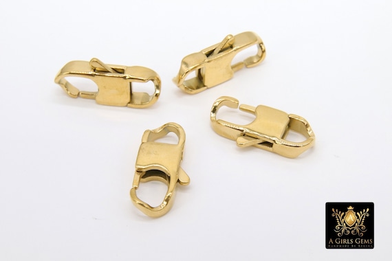 25 Uds./12mm Broche De Pinza De Langosta De Tono Plateado