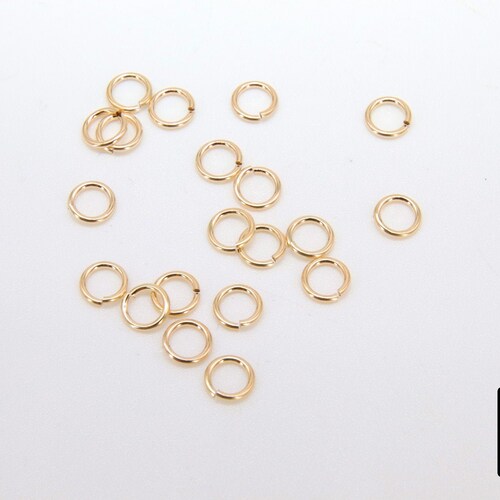 14 K Gold Filled Jump Rings 4.0 or 5.0 Mm Open Snap Close Etsy