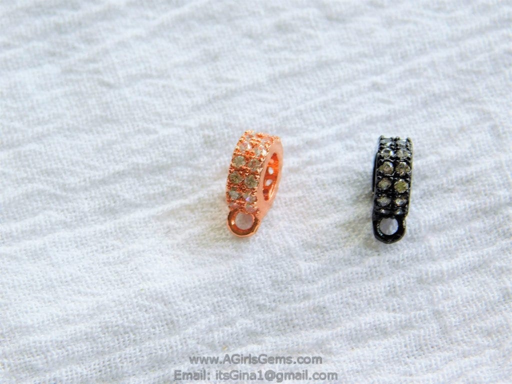 Bracciale Rigido In Argento Rosato Con Zirconi Champagne – SOGNI - Foto 11