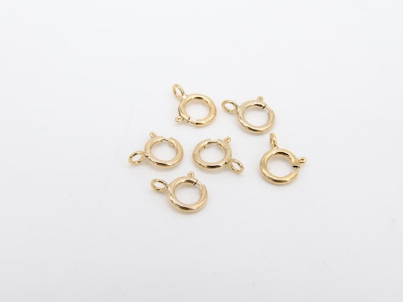 Anneau Ressort Ou Fermoir En Or 18 Carats – Diamètre 6 Mm – Occasion
