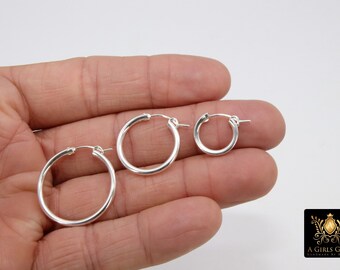 Orecchini A Cerchio A Pois Riempi In Vero Oro 14 Carati - Foto 7