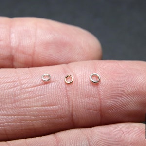 925 Sterling Silver Jump Rings, 2.3 mm 2.5 mm or 3.0 mm Open Snap Close Rings #3317, 22 or 24 Gauge Open Rings, 14 20 Jewelry Findings