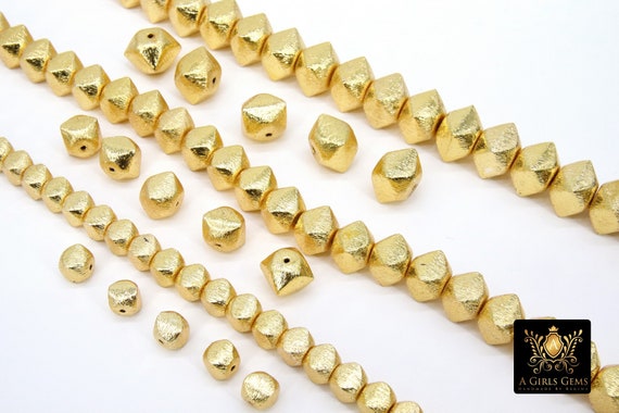 240 Faceted Brass Beads 2mm Tiny Diamond Cut Beads Brass Spacer