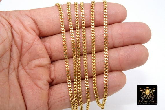 Impressive Stylish Double Curb Micro Men & Boys Gold-Plated Chain