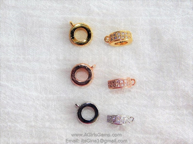 Pretty Silver Elastic Stretch Ring With CZ Crystals - 1, 2, Or 3 Rows - Gift Ready