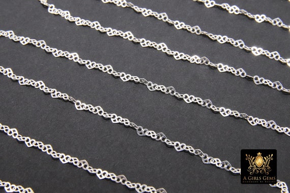  [33 Ft] Stainless Steel Paperclip Chains Roll, 3mm