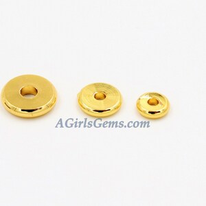 14K Gold Filled Donut Rondelle Beads for Necklace Bracelet 3mm