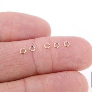 14 K Gold Filled Jump Rings, 2.5 or 3.0 mm Open Snap Close Rings #3315, 24 Gauge Open Rings, 14 20 Jewelry Findings