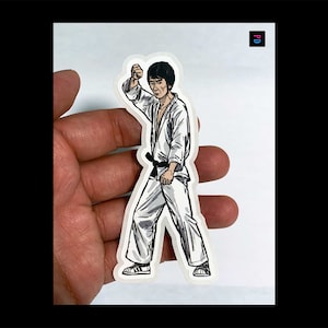 Adesivo personaggio Karate Expert - Resistente alle intemperie opaco/lucido Kiss Cut - 3 misure