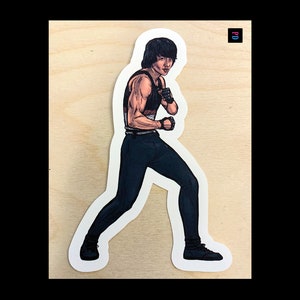 Sticker personnage propriétaire de food truck - résistant aux intempéries mat / brillant coupe baiser - 3 tailles