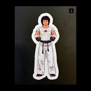 Sticker personnage Axe Kicker - Résistant aux intempéries, mat/brillant coupe baiser - 3 tailles