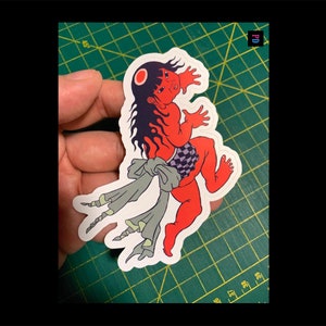 Demon Daughter Tattoo Prop Sticker - Weatherproof Matte / Glossy Kiss Cut - 3 Tailles