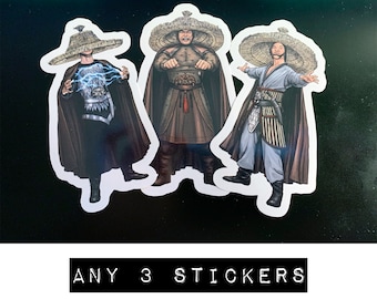 Choose Any 3 Solo Characters - Weatherproof Matte / Glossy Kiss Cut Stickers