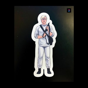 Autocollant de personnage Trigger Bro - Coupe baiser mat/brillant résistant aux intempéries - 3 tailles