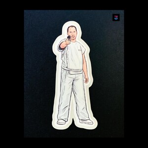 Worker Model Character Sticker - Wetterfest Matt / Glossy Kiss Cut - 3 Größen