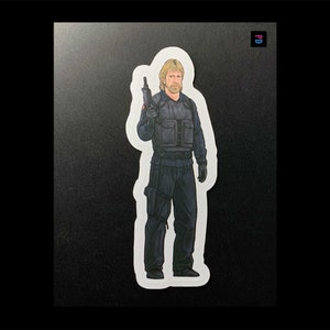 Autocollant de personnage GI de haut calibre - Coupe bise mat/brillant résistant aux intempéries - 3 tailles