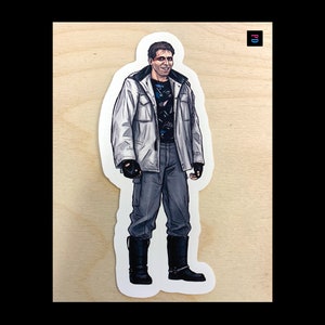 Adesivo personaggio delinquente n. 3 - Taglio baciato opaco / lucido resistente alle intemperie - 3 dimensioni